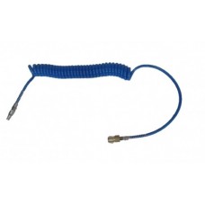 Spiralna cev PU s priključki (medenina) fi 10 x 6,5, 5m, iztek različen